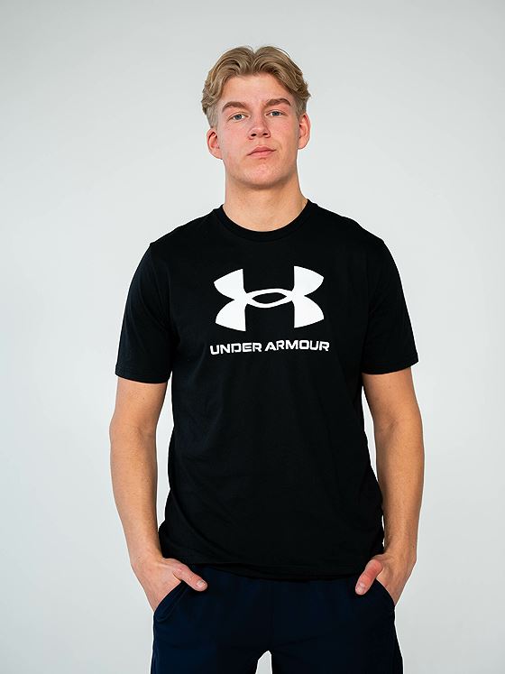 Under Armour Sportstyle Logo Short Sleeve Black / White