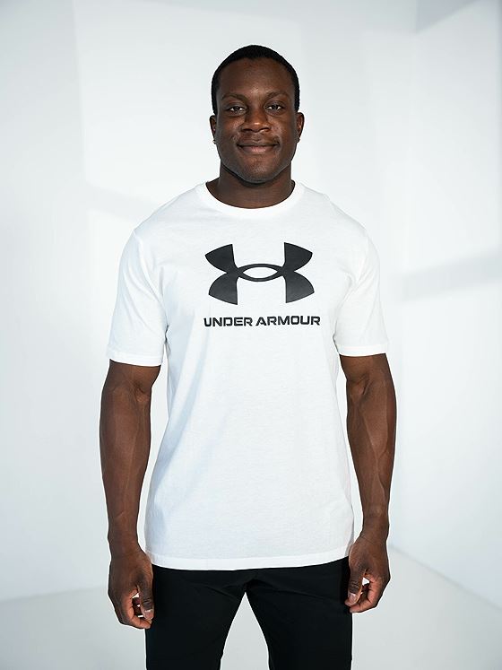 Under Armour Sportstyle Logo Short Sleeve White / Black