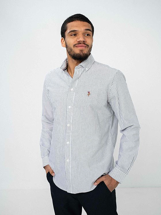U.S. Polo Assn. Armin Shirt Dark Sapphire Striped