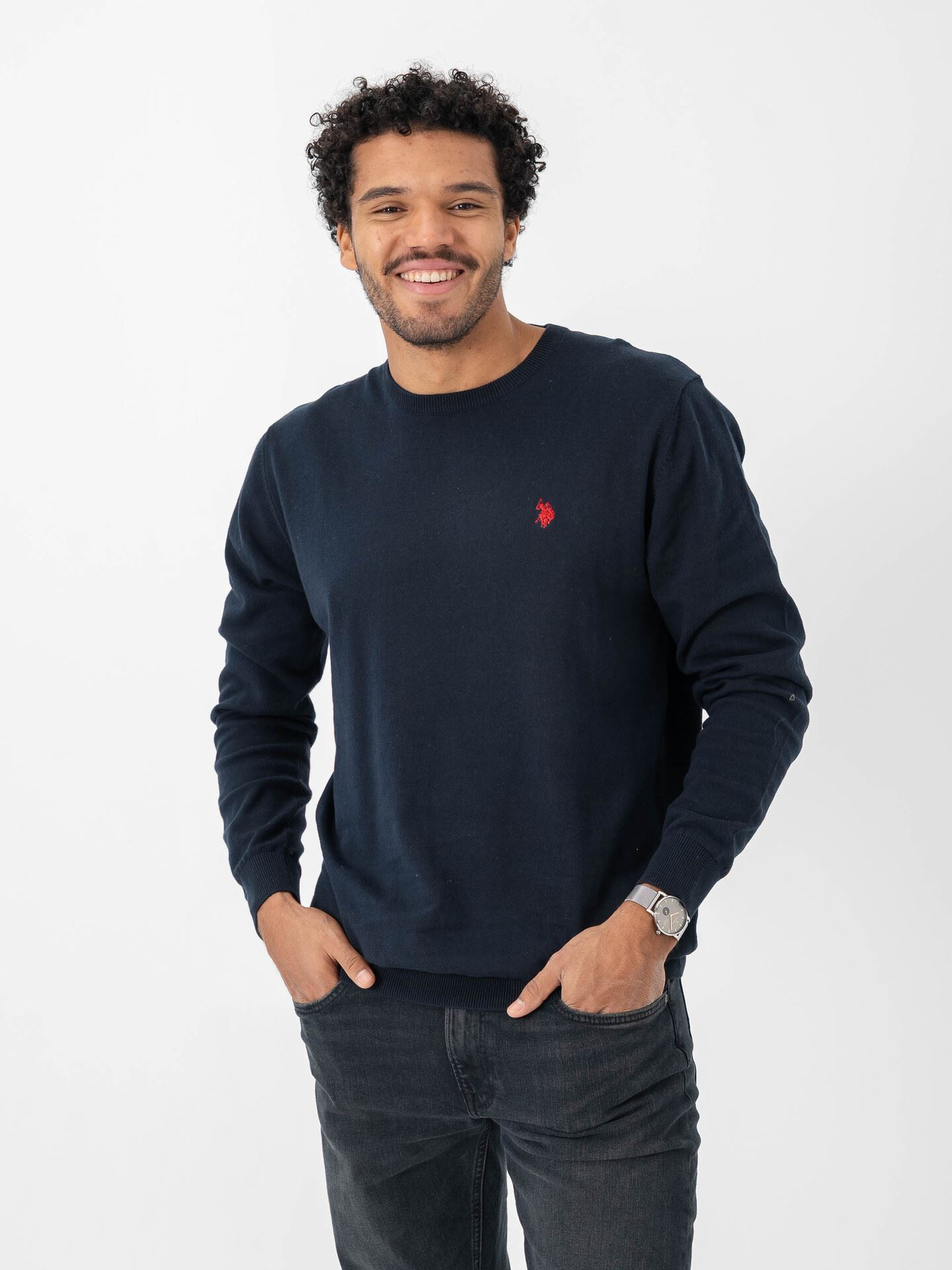 U.S. Polo Assn. Brolin T-Shirt Long Sleeve Dark Sapphire