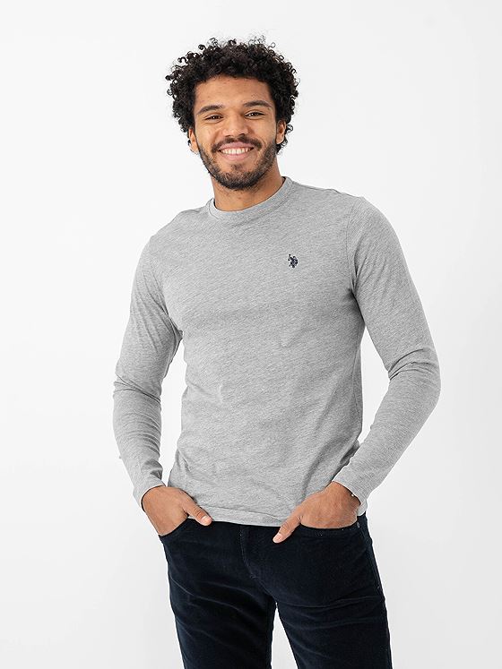 U.S. Polo Assn. Brolin T-Shirt Long Sleeve Grey Melange