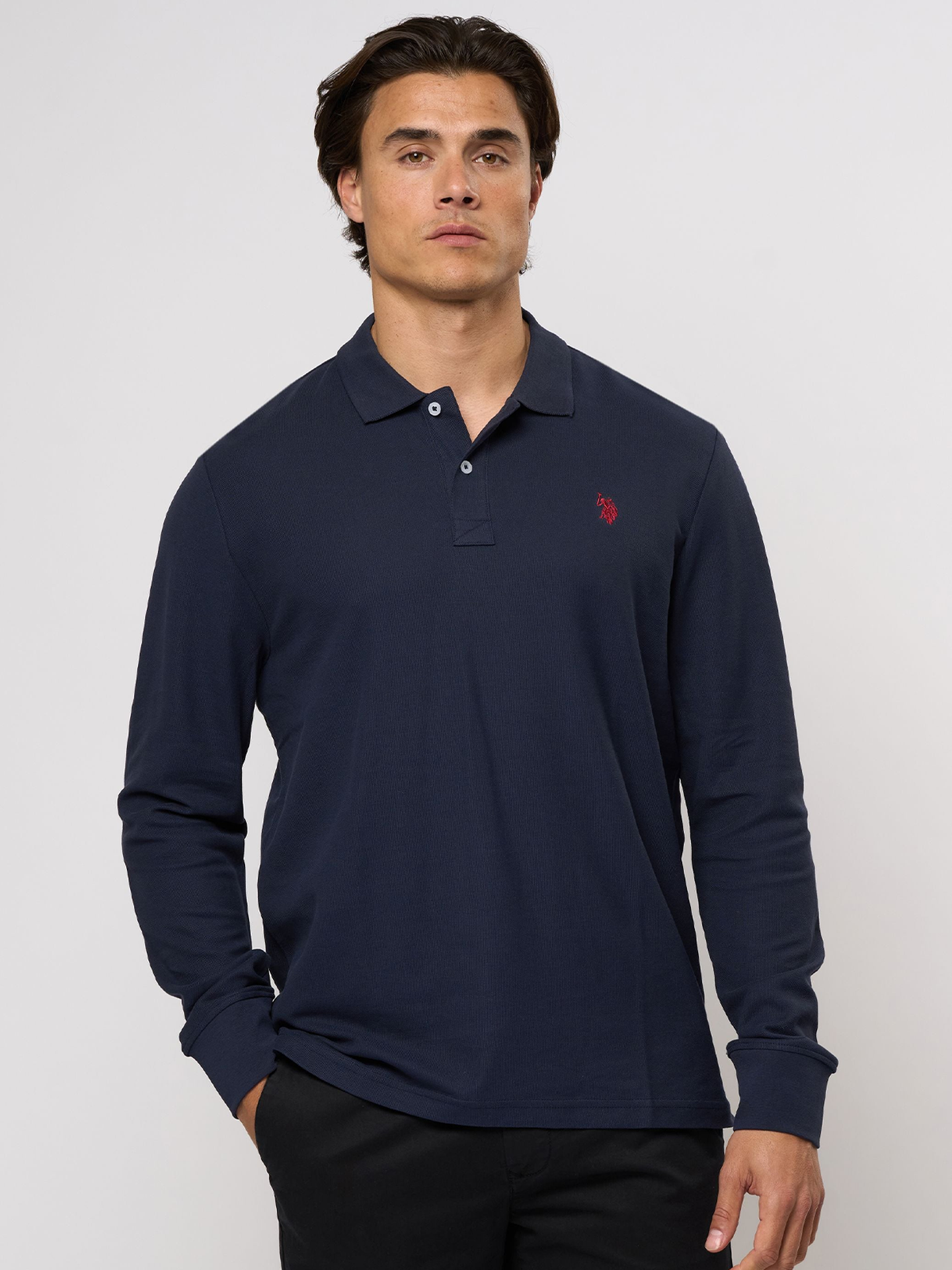 U.S. Polo Assn. Brett Polo Long Sleeve Dark Sapphire