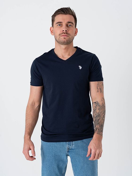 U.S. Polo Assn. Cem T-Shirt V-Neck Dark Sapphire