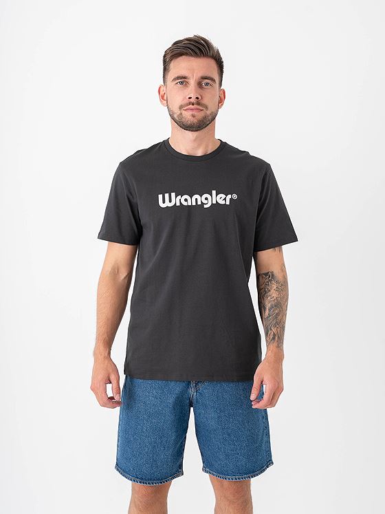Wrangler Logo Tee Black
