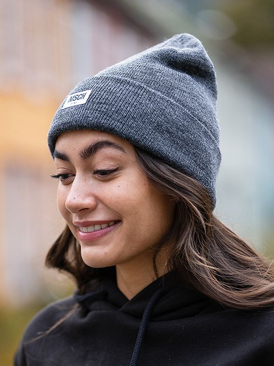 Moss Copenhagen Mojo Beanie Dark Grey Melange