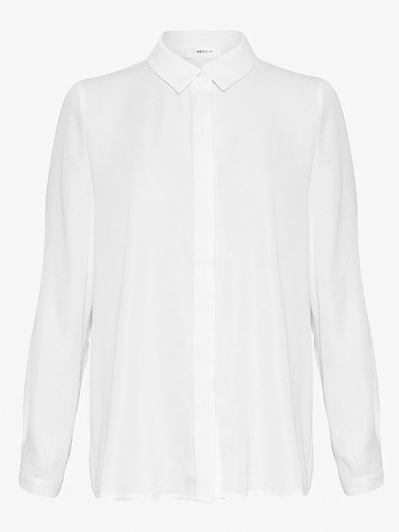 MSCH Copenhagen Blair Polysilk Shirt White