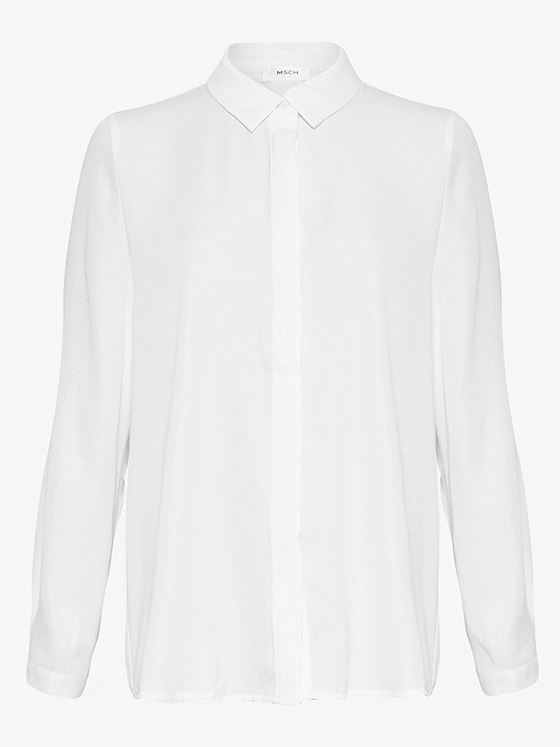 Moss Copenhagen Blair Polysilk Shirt White