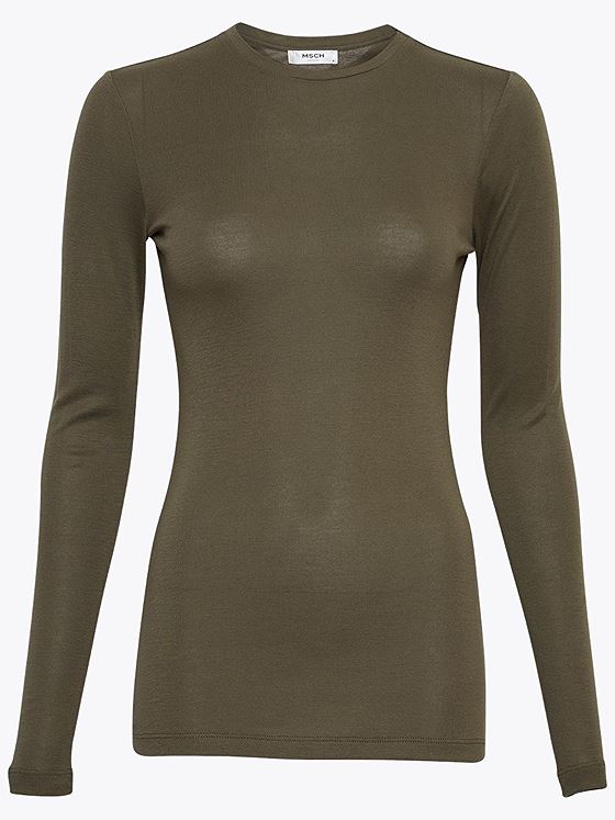 MSCH Copenhagen Mona Lyocell LS Top Grape Leaf