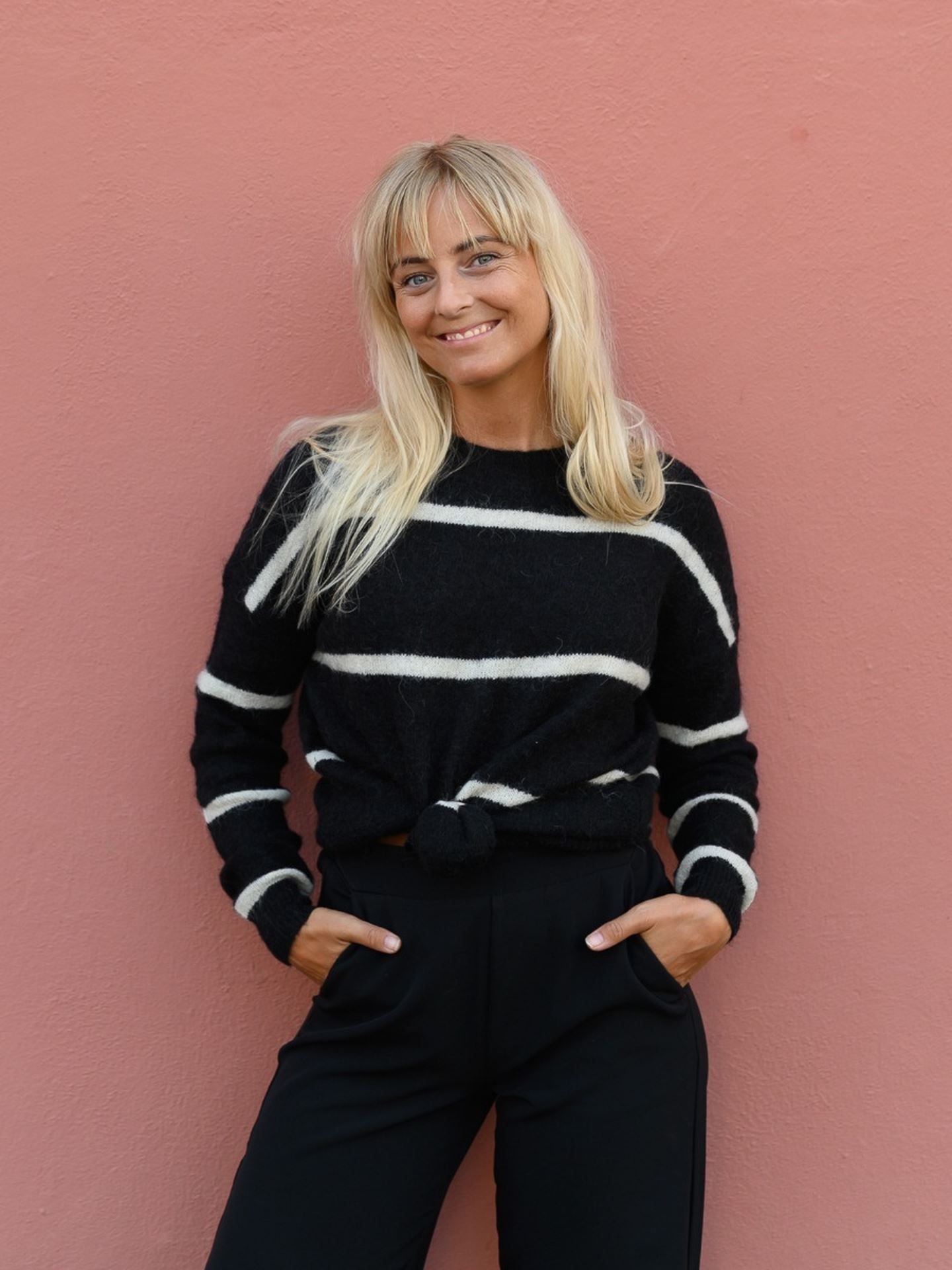 MSCH Copenhagen MSCH Copenhagen Femme Alpaca Stripe Pullover Black Stripe