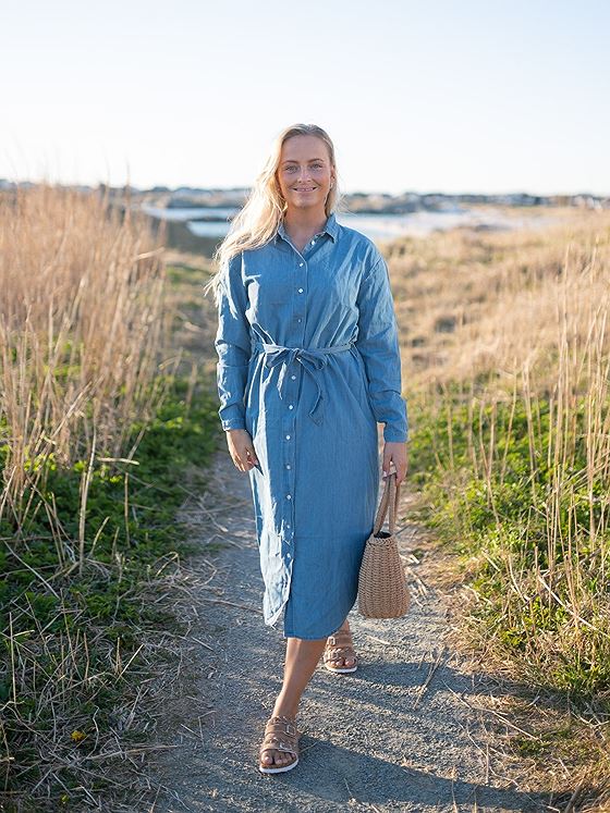 MSCH Copenhagen MSCH Copenhagen Lyanna Shirt Dress Mid Bluewash