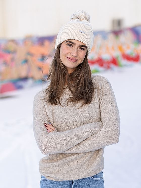 Moss Copenhagen Femme Mohair O-Neck Pullover Oatmeal