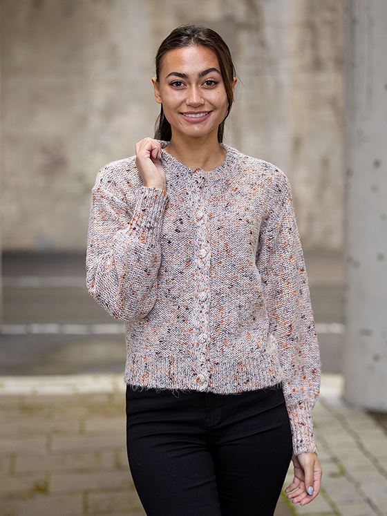 Moss Copenhagen Live Boucle Sweater Flerfarget
