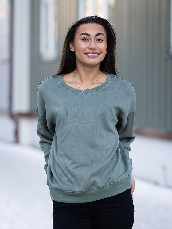 Moss Copenhagen Ima MSCH Sweatshirt Agave Green/Agave Green