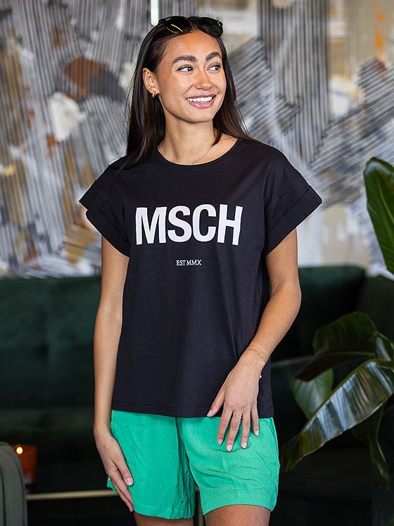 Moss Copenhagen Alva MSCH Standard Tee Black/White