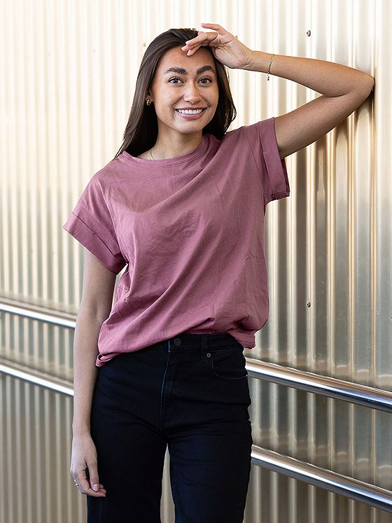 Moss Copenhagen Alva Standard Tee Grapeade