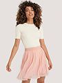 NA-KD NA-KD Pleated Mini Skirt Rose Quartz