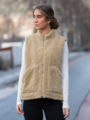 NA-KD Teddy Vest Khaki