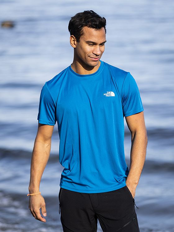The North Face Men’s Reaxion Red Box Tee Banff Blue