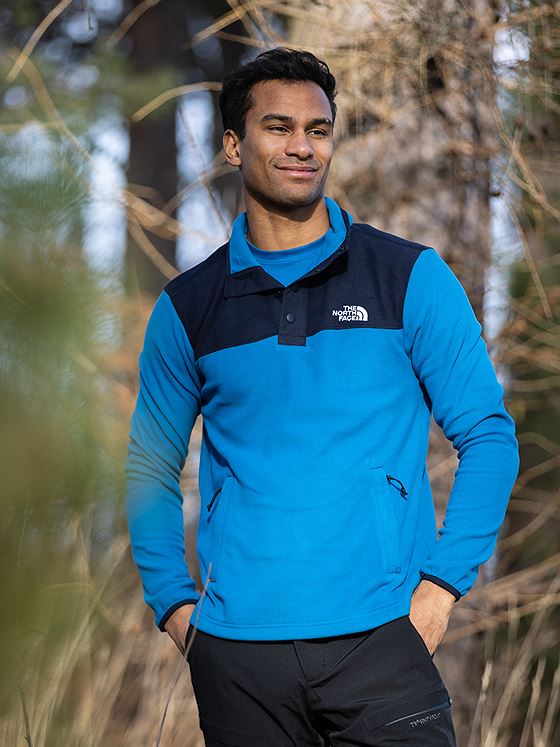 The North Face Men’s HS Neck Fleece Pullover BNFFBLU/AVTRNVY
