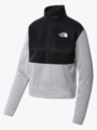 The North Face Women’s Ma 1/4 Zip Fleece TNF Light Grey HTHR-TNF Black