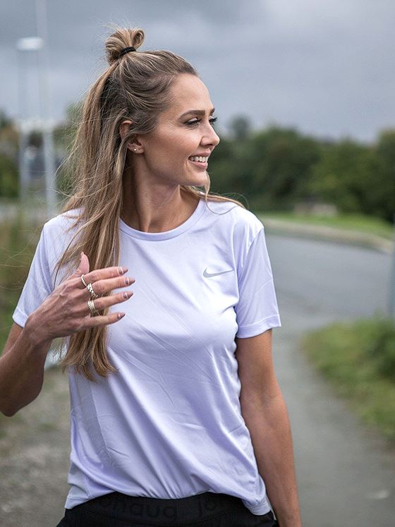 Nike Miler Tee Short Sleeve Lavender Mist