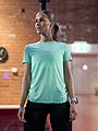 Nike Pro 365 Top Short Sleeve Essential Green Glow/ White