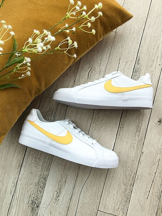 Nike Court Royale AC Canvas White/ Topaz Yellow