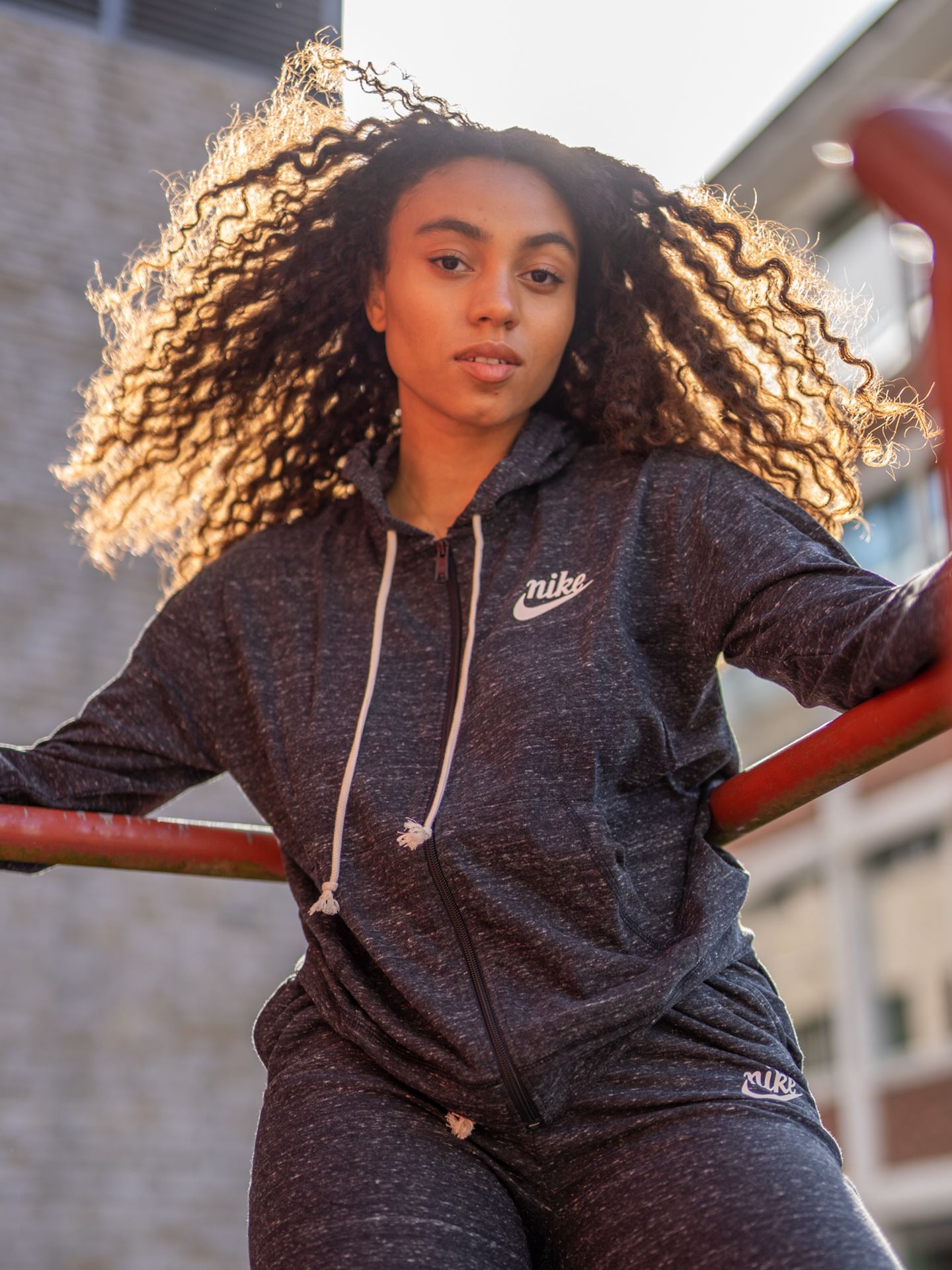 Nike Vintage Gym Hoodie Black Sail Getinspired.no
