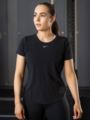Nike One Luxe Short Sleeve Standard Top Black / Reflective Silver