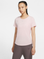 Nike One Luxe Short Sleeve Standard Top Pink Glaze / Reflective Silver