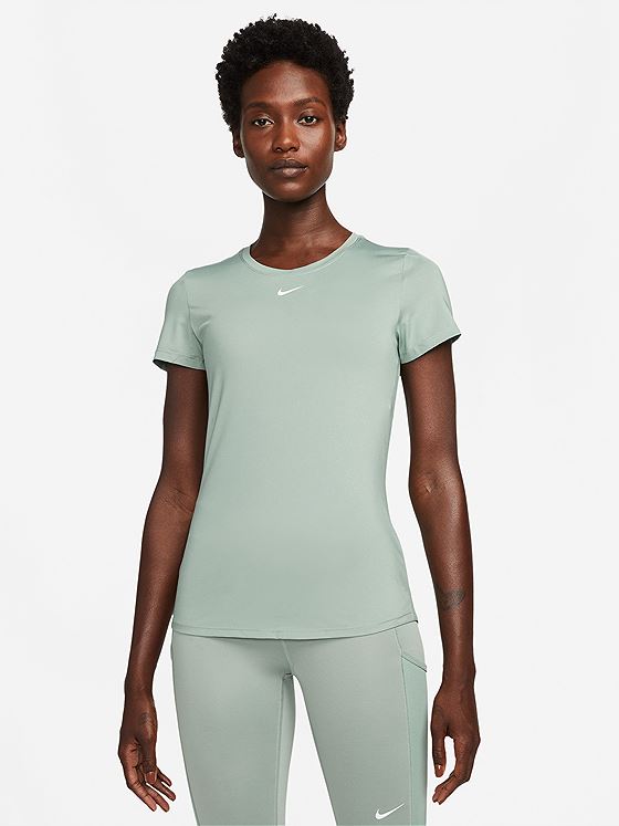 Nike One Short Sleeve Slim Top Grønn