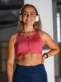 Nike DF Swoosh Zip-Front Bra Gypsy Rose/Svart