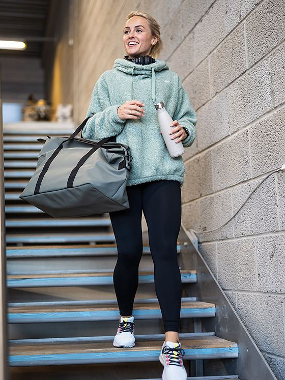 Nike Statement Cozy Hoodie Jade Smoke/Hvit