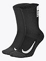 Nike Multiplier Running Crew Socks Black/White