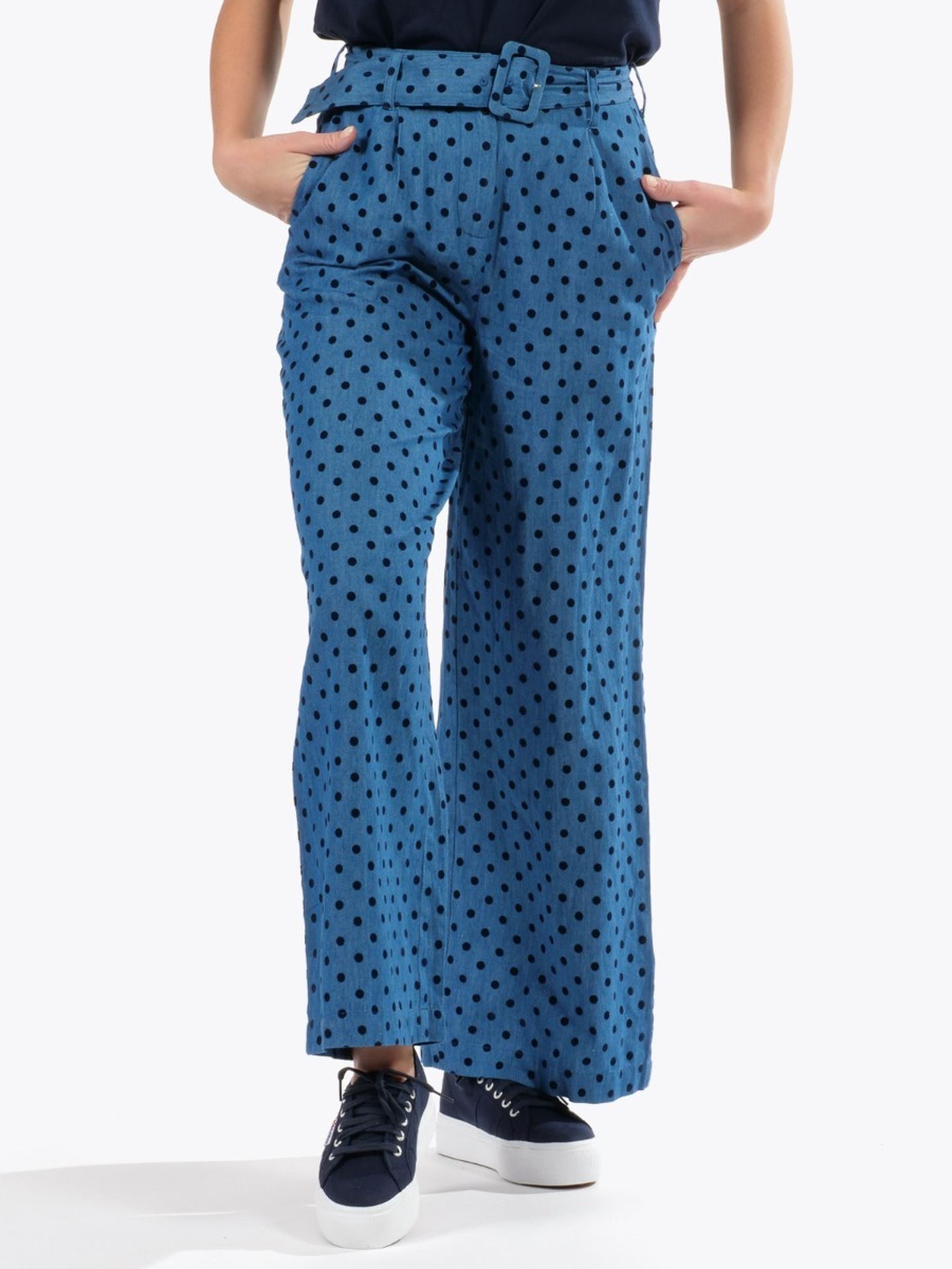 Ichi Bekkasin Pant Dark blue