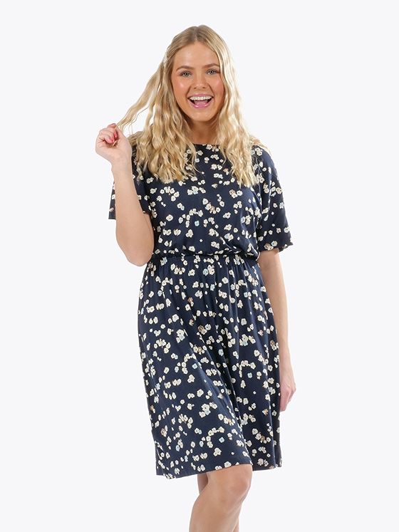 Ichi Lisa Dress Cool Blue