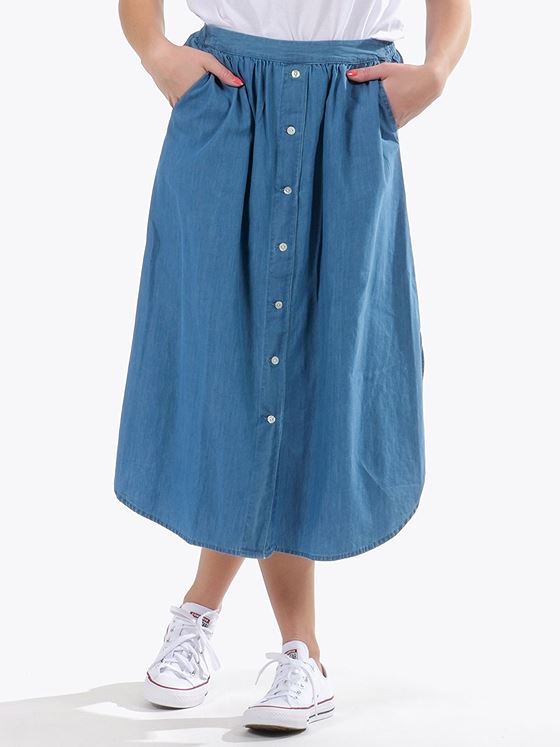 MSCH Copenhagen MSCH Copenhagen Lyanna Skirt Mid Bluewash