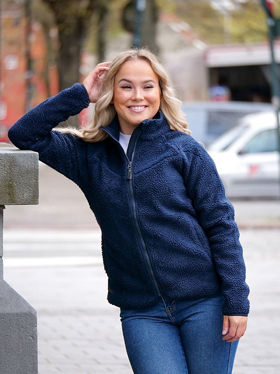 Twentyfour Finse Pilefleece Blekkblå