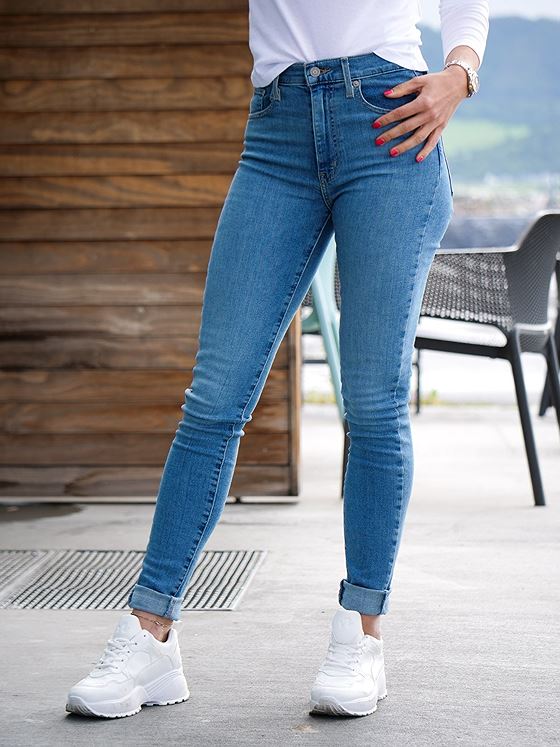 Levis Mile High Super Skinny 0126 - Better Safe Than Sorry - Light Indigo