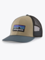 Patagonia P-6 Logo LoPro Trucker Hat El Cap Khaki W/Plume Grey