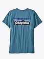 Patagonia P-6 Logo Organic T-shirt Abalone Blue