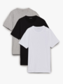 Calvin Klein Short Sleeve Crew Neck 3 pack Black / White / Grey Heather