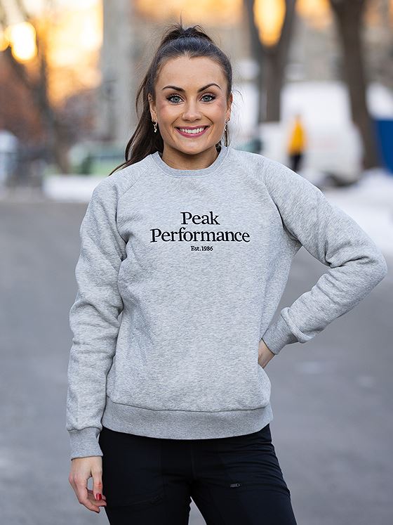 Peak Performance Original Crew Medium Grey melange