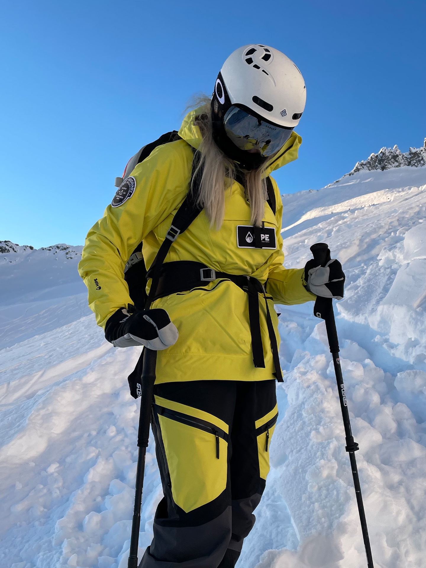Peak Performance Vertixs 2L Jacket Patch - Gul | Getinspired.no