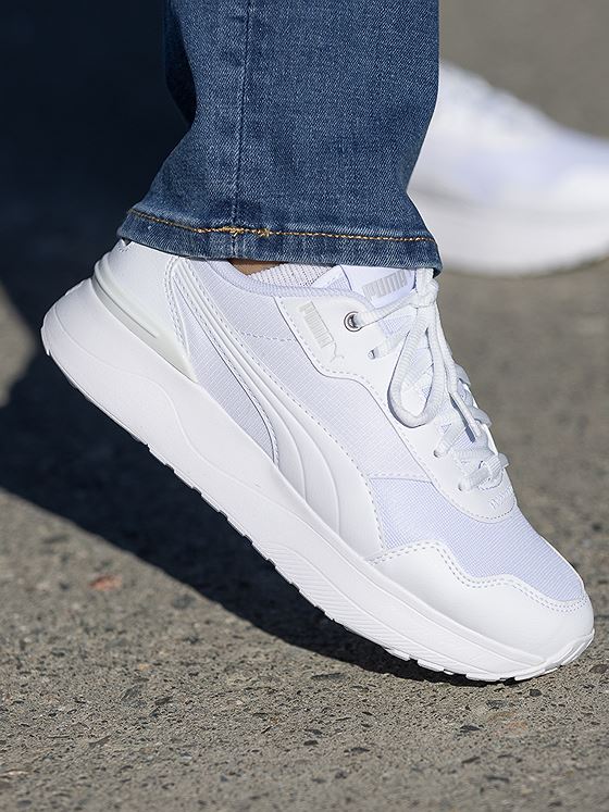 Puma R78 Voyage White-Puma White-Gray Violet