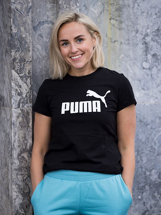 Puma Essentials Logo Tee Cotton Black