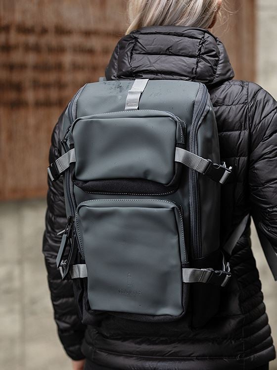 Rains Charger Backpack Slate