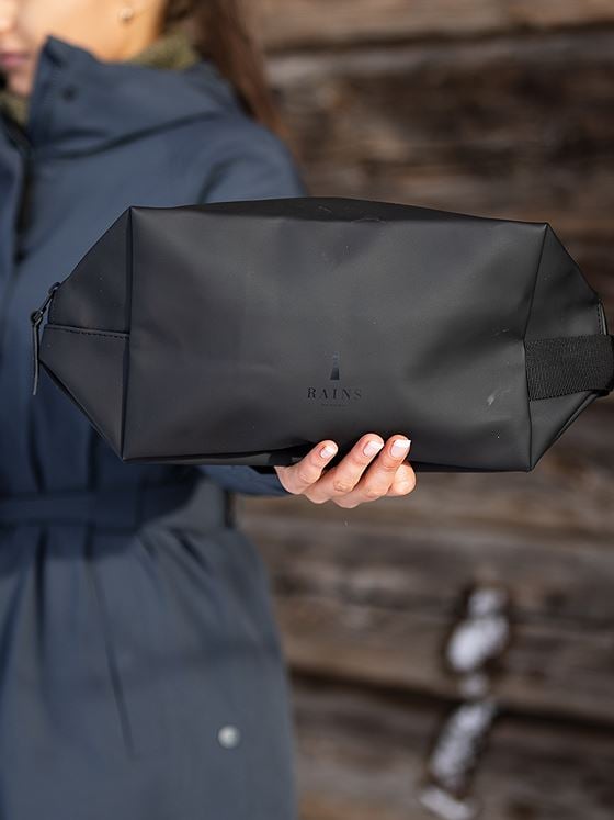 Rains Wash Bag Large Black