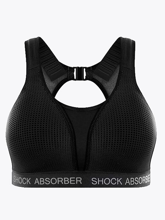 Shock Absorber Ultimate Run Bra Padded Black/Silver
