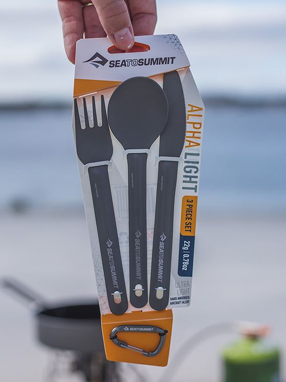 Sea To Summit CUTLERY ALPHALIGHT SET SPOON/KNIFE/F Grey